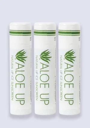 Aloe Up Lip Balm SPF 15 - Natural 4.25g - 3 Pack Saver