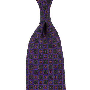 Ancient Madder Silk Tie - Purple - Hand-Rolled