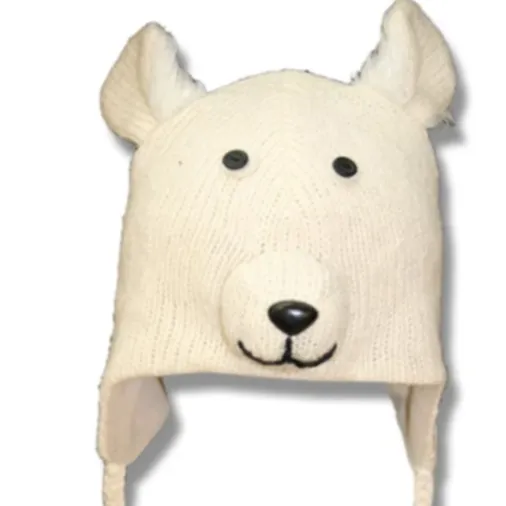 Animal Head Tuques for Kids. 100% Wool with fleece lining. Handmade in Nepal.