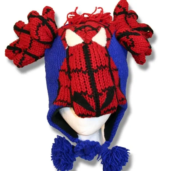 Animal Head Tuques for Kids. 100% Wool with fleece lining. Handmade in Nepal.