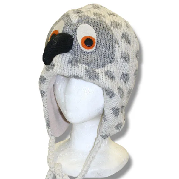 Animal Head Tuques for Kids. 100% Wool with fleece lining. Handmade in Nepal.