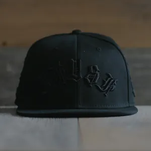 Blasted Snapback Hat Stealth