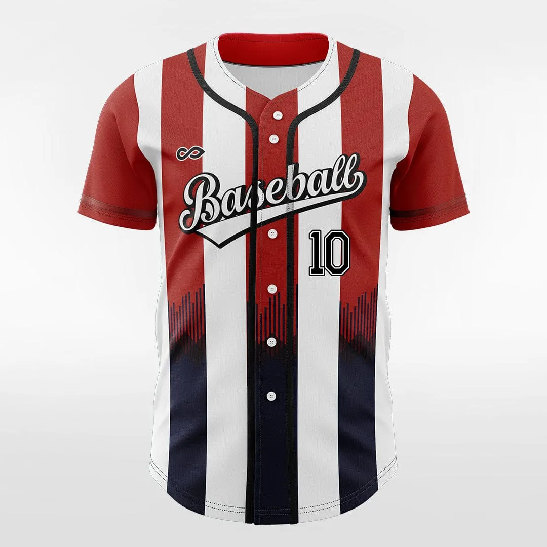 Blood City - Customized Men's Sublimated Button Down Baseball Jersey