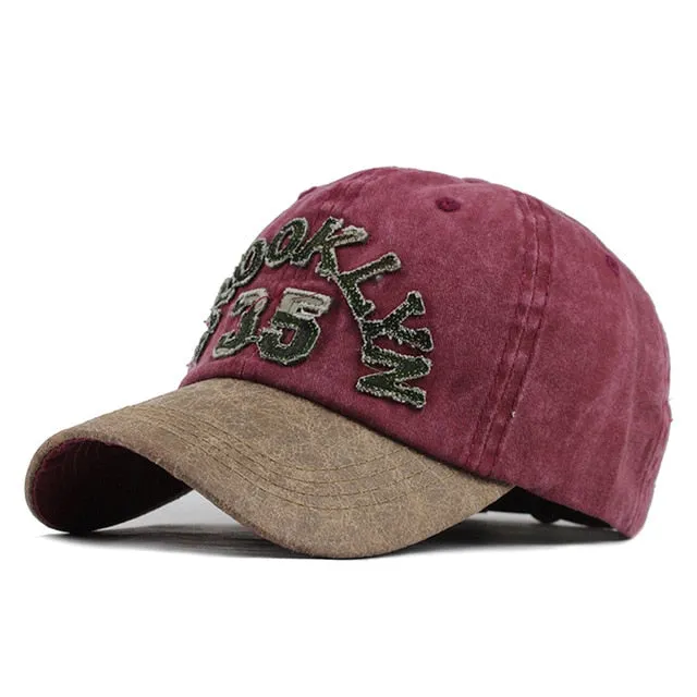 Brooklyn 35 Washed Cotton Snapback Baseball Cap