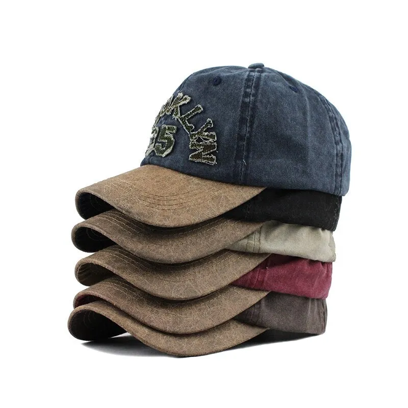 Brooklyn 35 Washed Cotton Snapback Baseball Cap