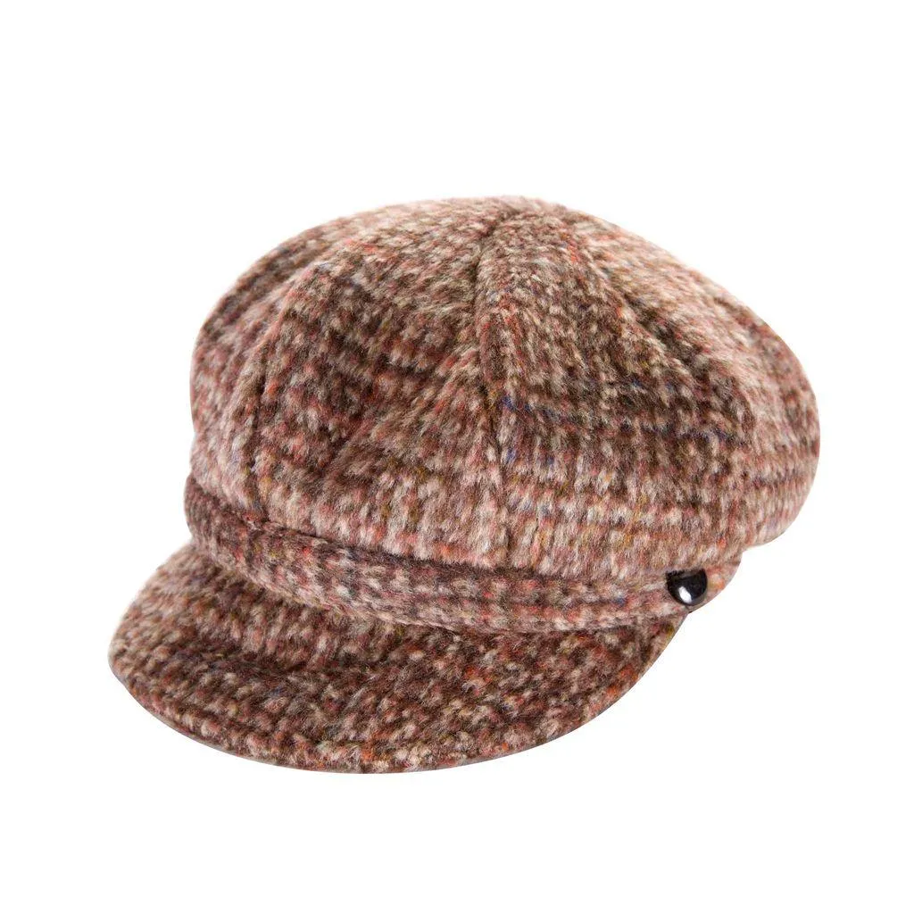 Brushed Tweed Newsboy Cap