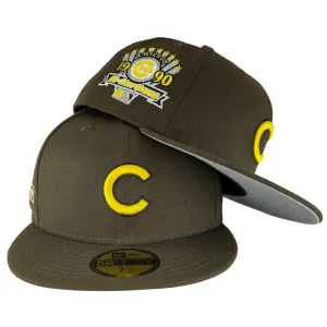 Chicago Cubs Walnut Grey UV New Era 59FIFTY Fitted Hat