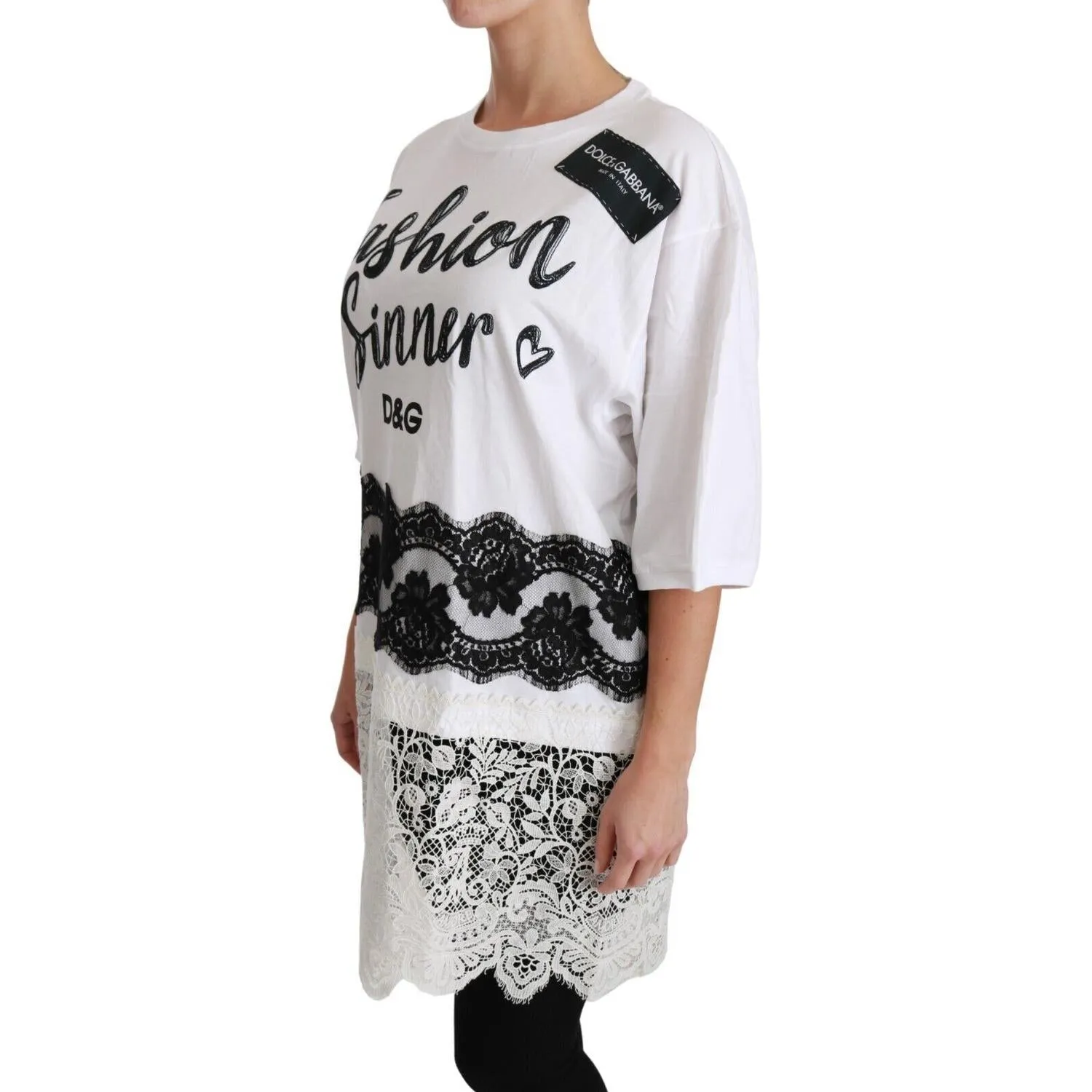 Dolce & Gabbana Chic DG Fashion Sinners Oversized Tee