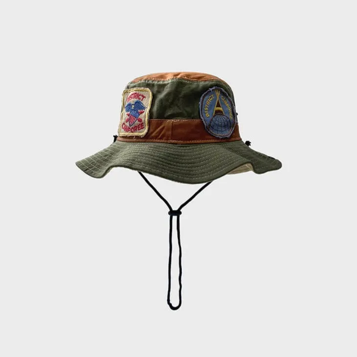 Embroidery Stickers Camp Cowboy Bucket Hat