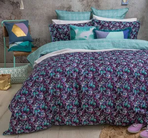 Evelyn Quilt Cover Set Range Purple