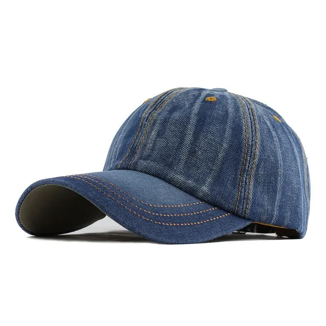 Fashion Leisure Cowboy Washed Baseball Cap