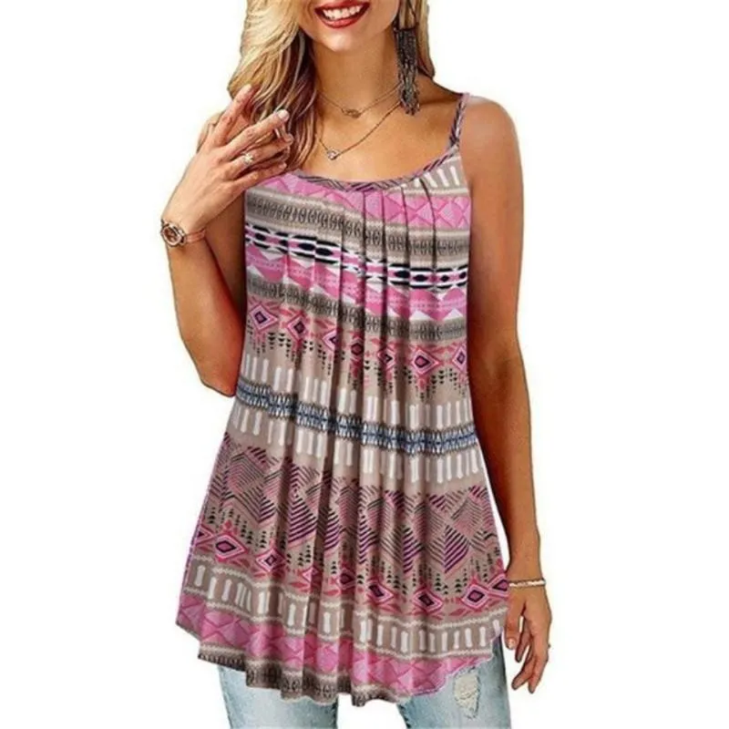 Floral Print Casual Loose Tank