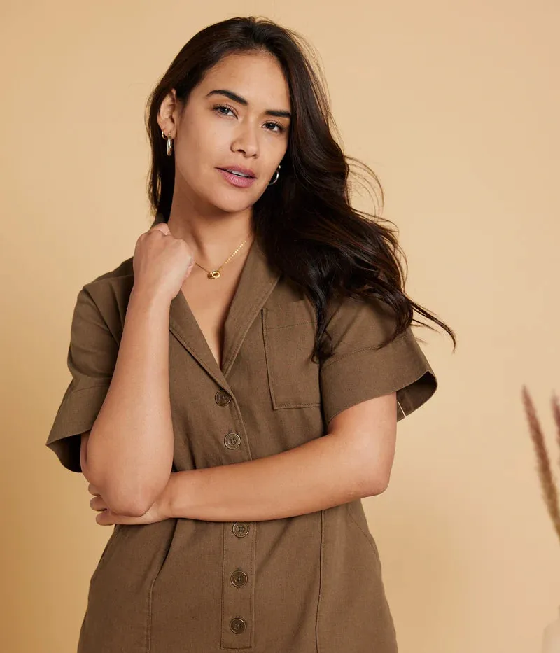 Gemini Jumpsuit - Teak