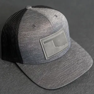 Leather Patch Performance Style Trucker Hat - Oklahoma Stamp