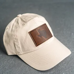 Leather Patch Unstructured Style Hat - Texas Stamp