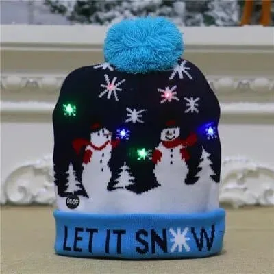 LED Knitted Christmas Hats