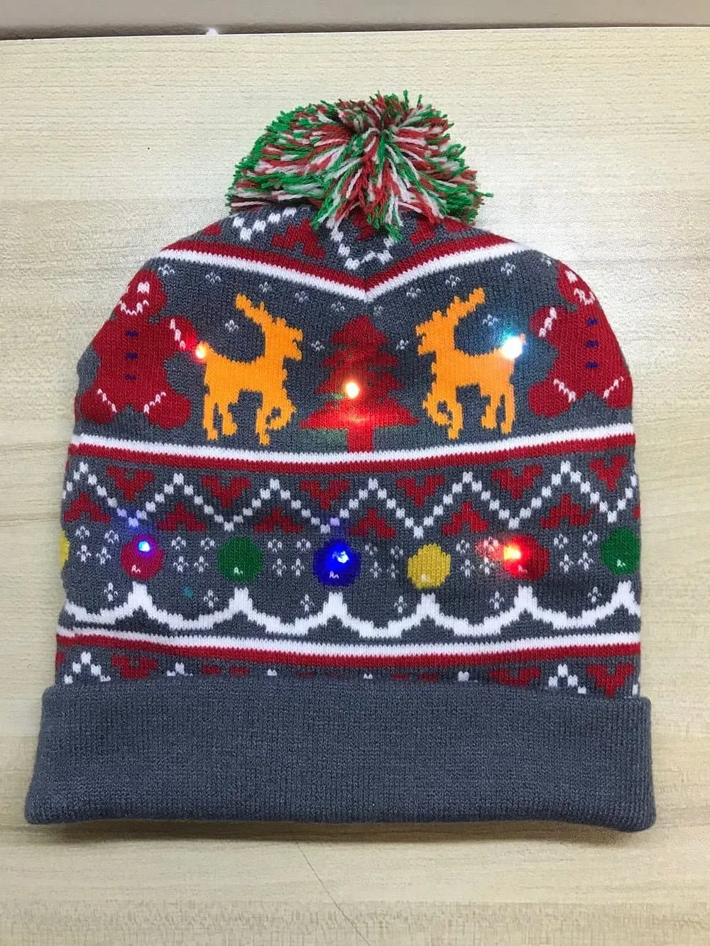 LED Knitted Christmas Hats