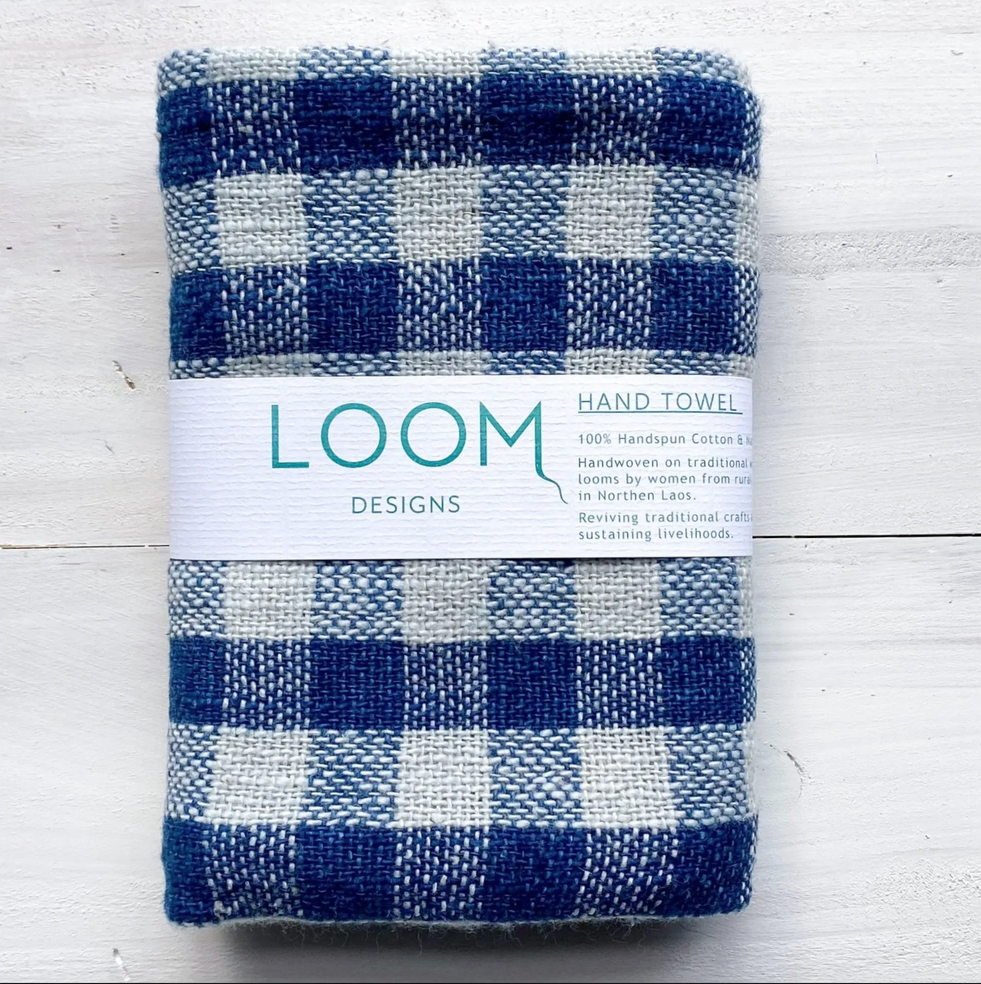 Loom Designs Natural Cotton Hand Towel