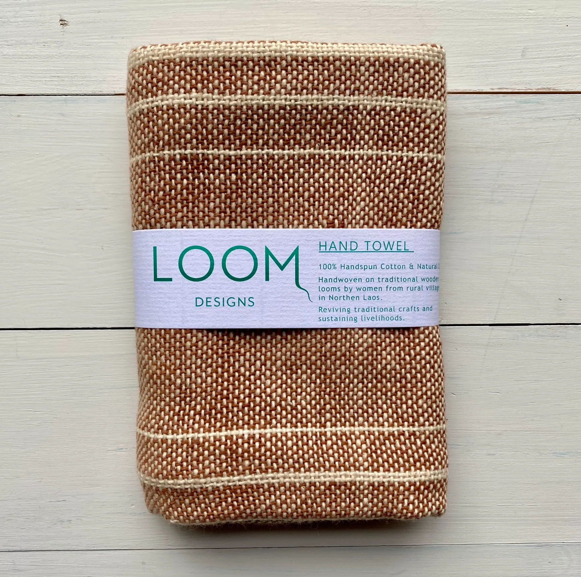 Loom Designs Natural Cotton Hand Towel