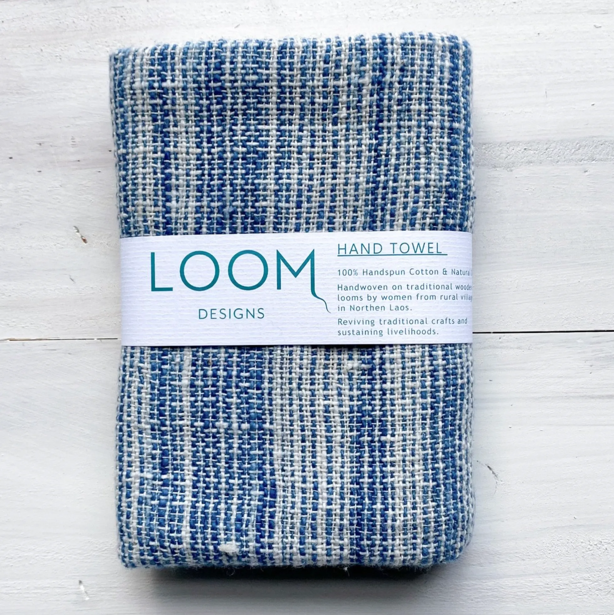 Loom Designs Natural Cotton Hand Towel