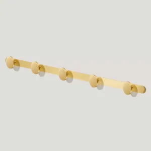 LOVELL Metal Wall Mounted Coat Rack - Brass