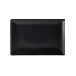 Luna Stoneware Black Rectangular Plate 30 x 20cm/12 x 8"- Pack 6