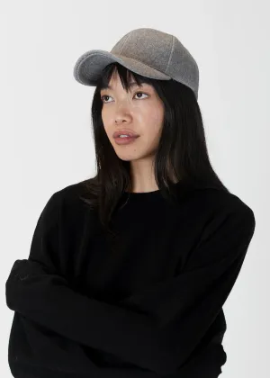 Lyla & Luxe Felt Baseball Cap Grey