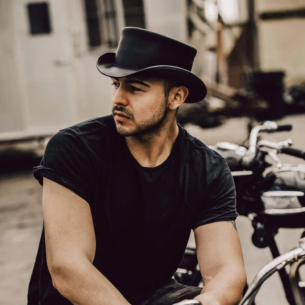 Marlow | Mens Leather Top Hat