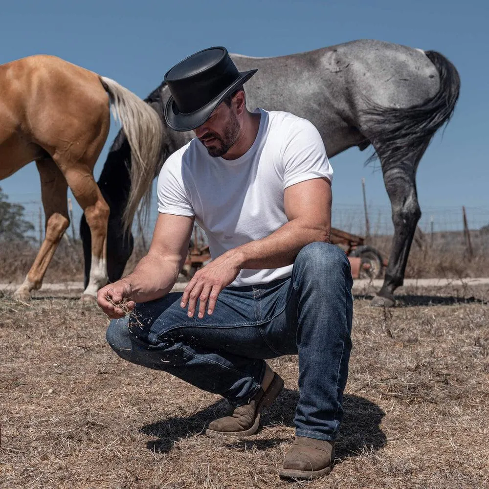 Marlow | Mens Leather Top Hat