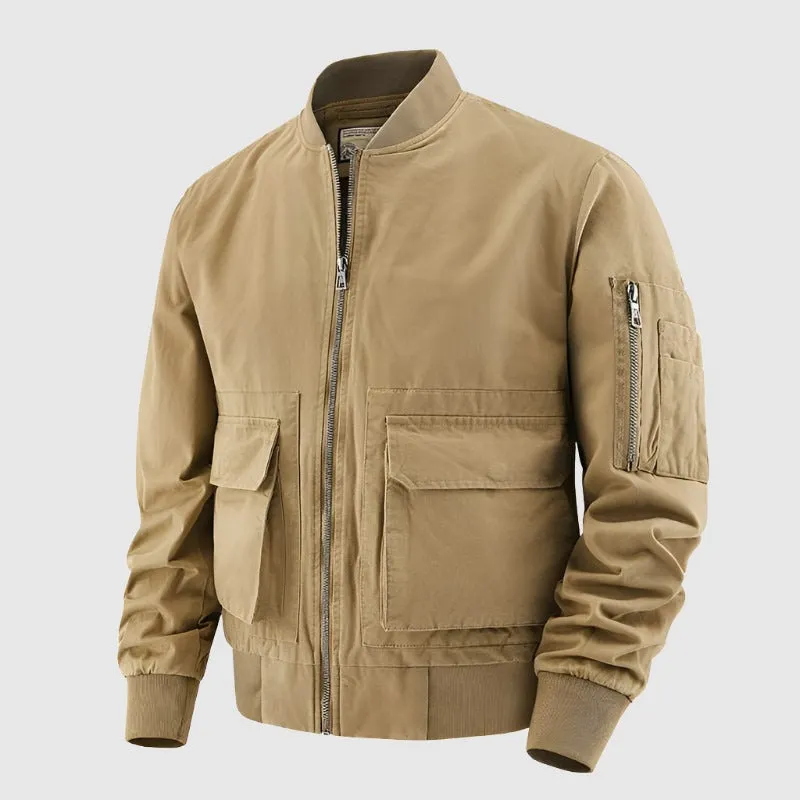 Men's Casual Outwear Zip-up Jacket