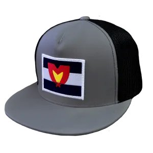 Mile High Patch Snapback (Black & Charcoal)