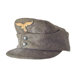 Original German WWII 1943 Dated Luftwaffe M43 Einheitsmütze Wool Field Cap by Berolina - Size 58cm