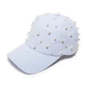 PACIFIC SKY MULTI PEARL SEERSUCKER BASEBALL CAP