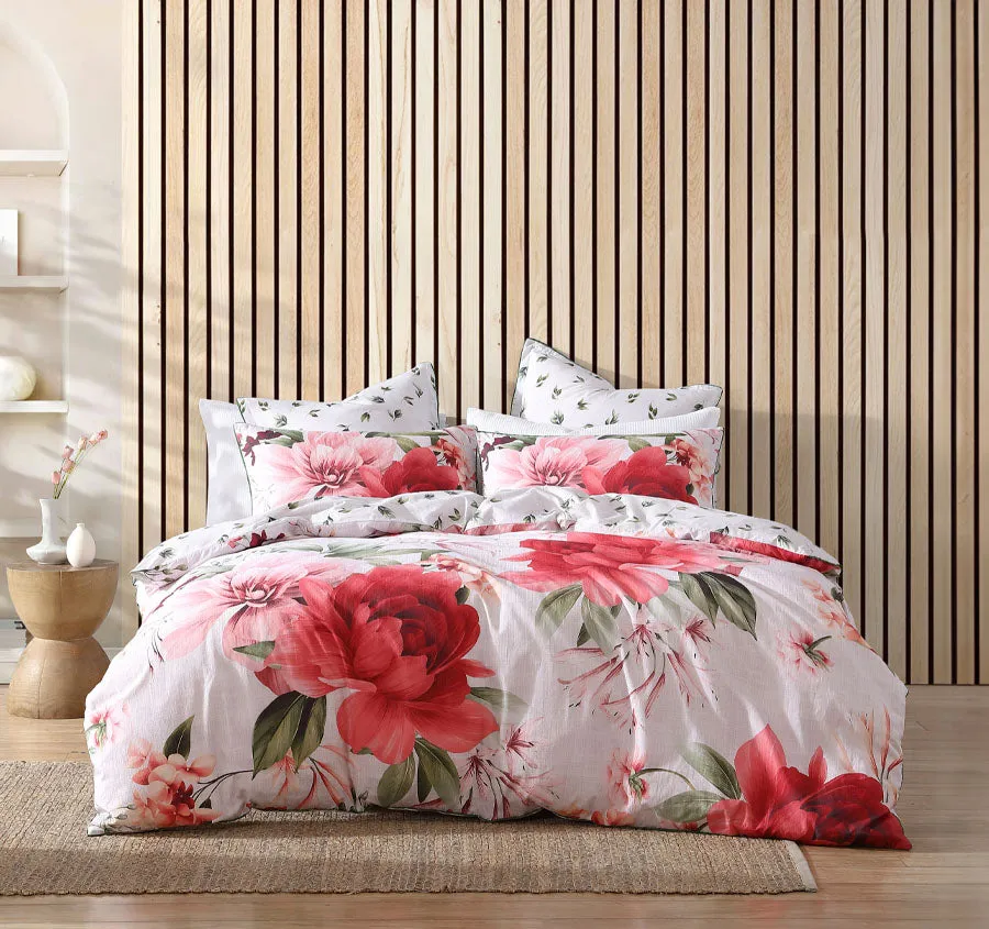 Phoebe Quilt Cover Set Range Rose