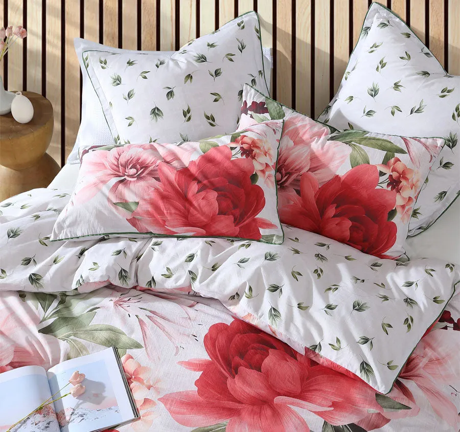 Phoebe Quilt Cover Set Range Rose