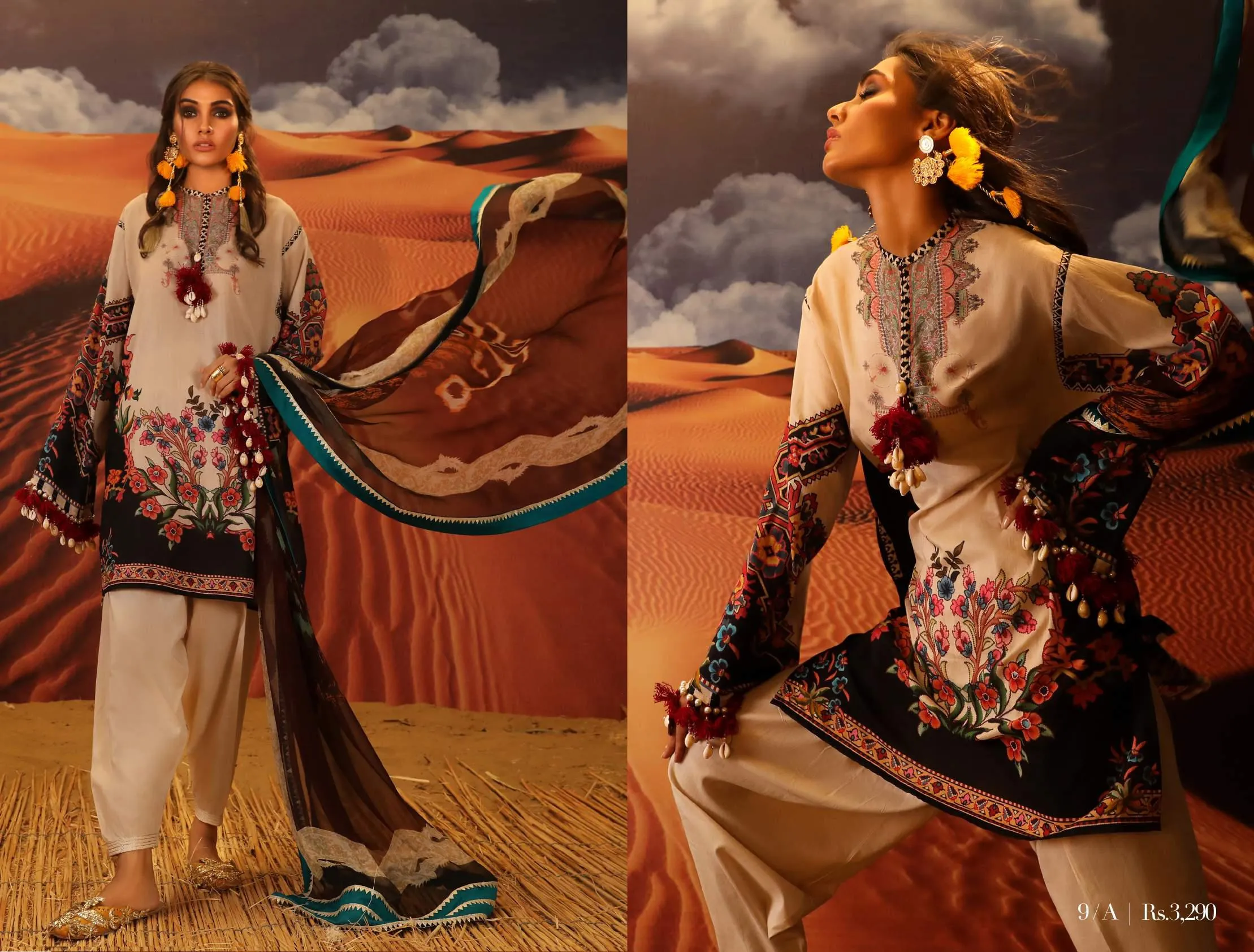 Sana Safinaz Mahay Lawn Collection 2019 – 9A