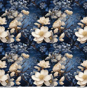 Winter Floral 9 Printed Vinyl Sheet/Wrap